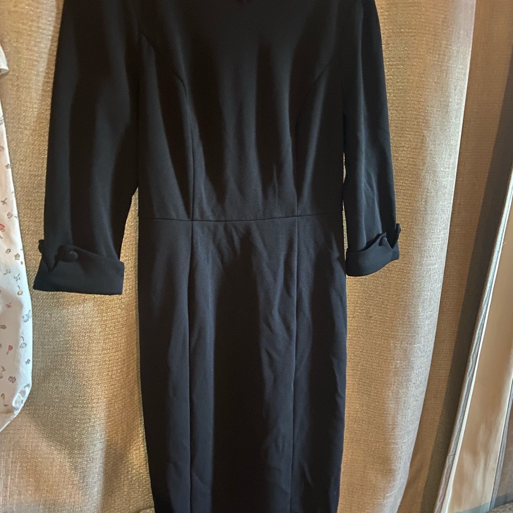 Allegra K Classic Black Long Sleeve Dress
